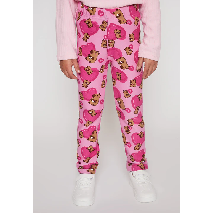 Calza Forrada Niña Rosado Familyshop 1