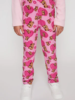 Calza Forrada Niña Rosado Familyshop