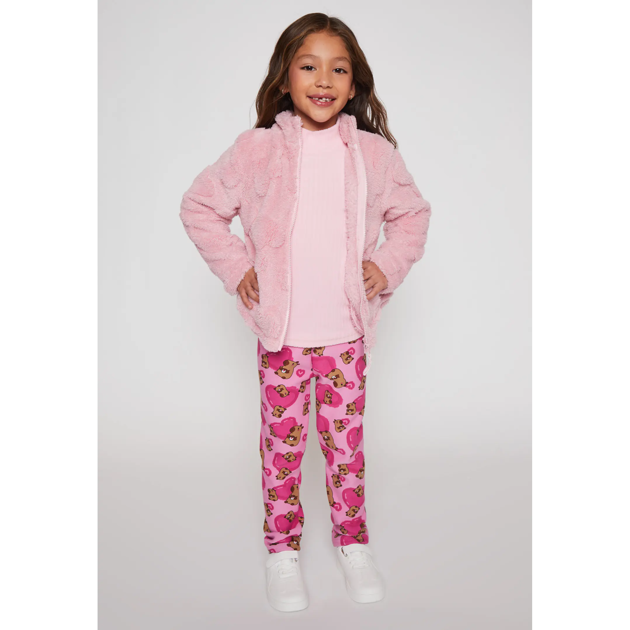 Calza Forrada Niña Rosado Familyshop 2