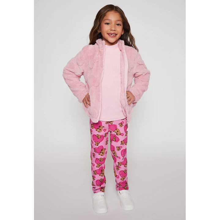 Calza Forrada Niña Rosado Familyshop 2