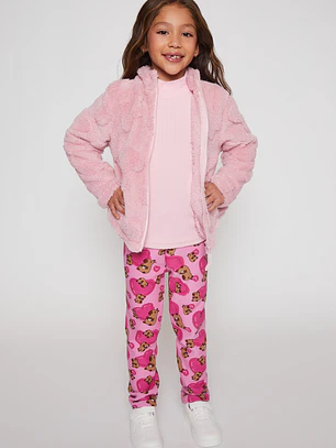 Calza Forrada Niña Rosado Familyshop