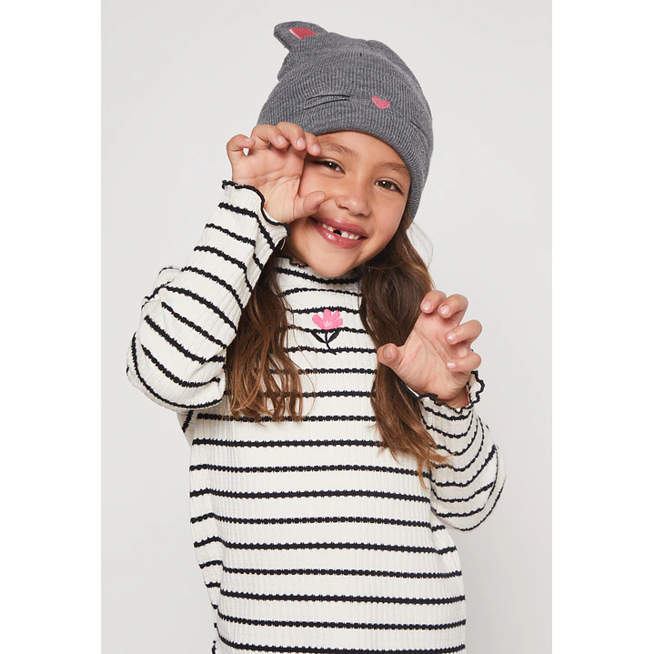 Gorro Gatitos Niña Gris Familyshop 3