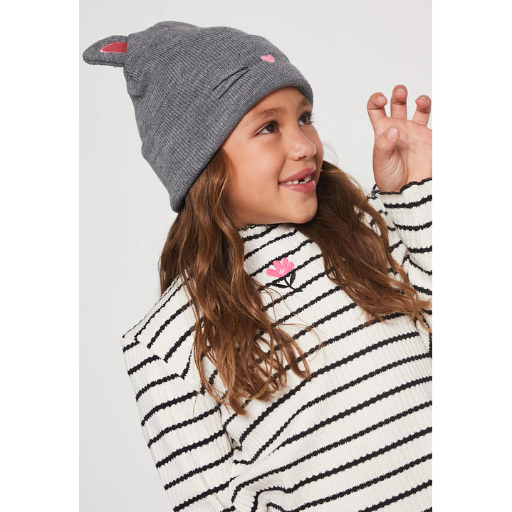 Gorro Gatitos Niña Gris Familyshop 1