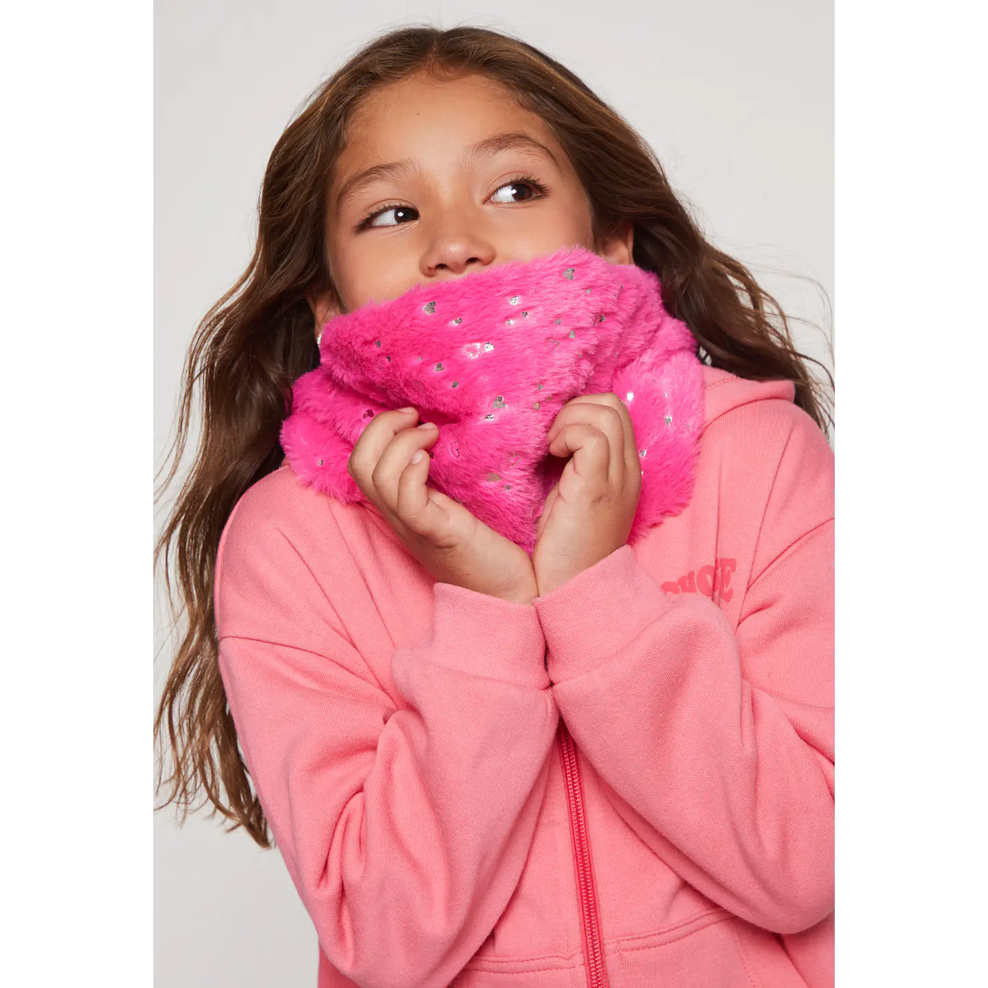 Cuello Peludo Niña Rosado Familyshop 1