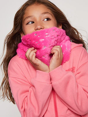 Cuello Peludo Niña Rosado Familyshop
