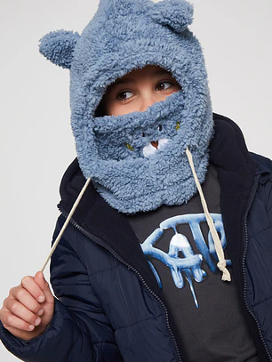 Gorro Pasamontaña Oso Unisex Celeste Familyshop