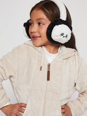 Orejera Panda Unisex Negro Familyshop