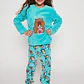 Pijama Polar Niña Celeste Familyshop - Miniatura 1