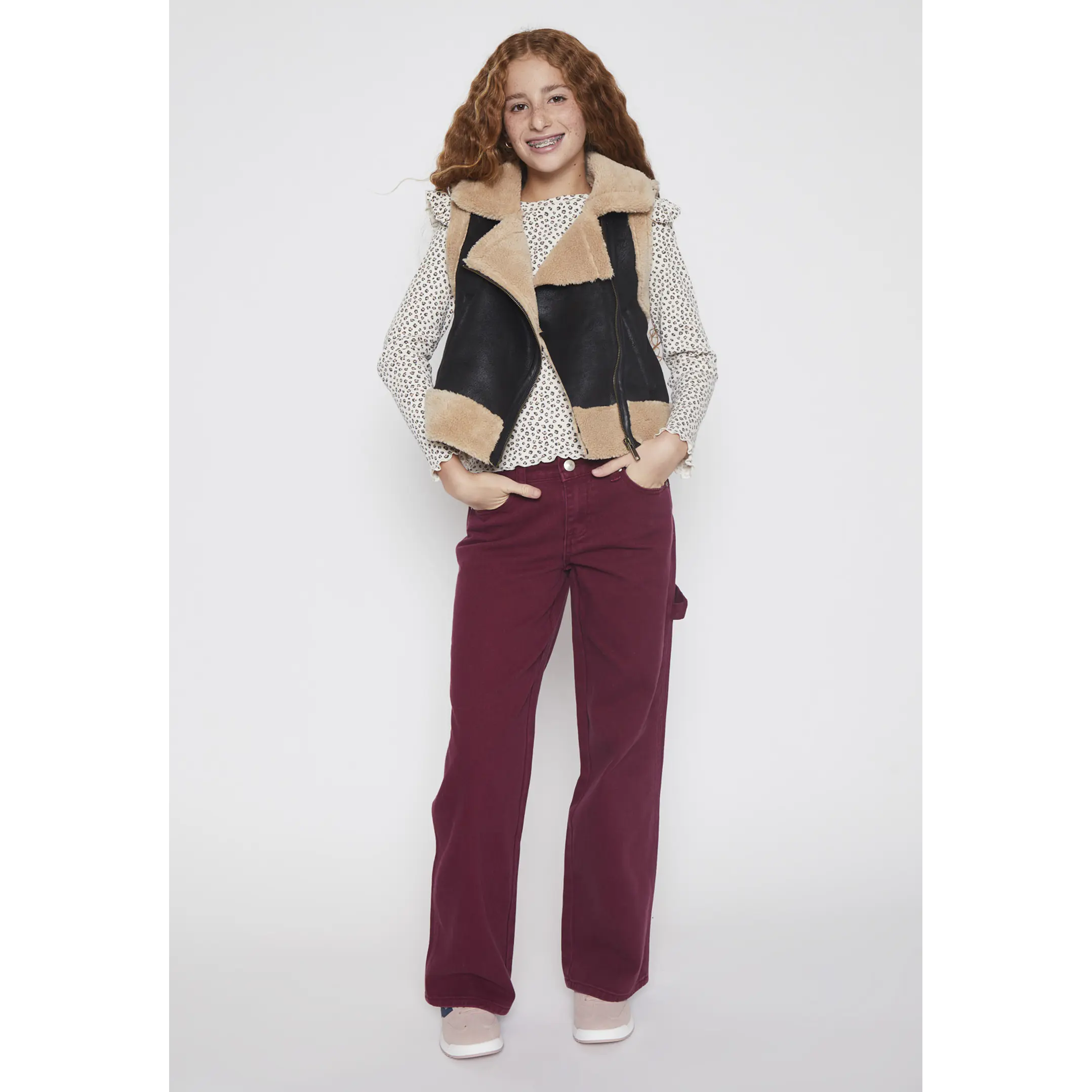 Pantalón Baggy Lola Burdeo Familyshop 4