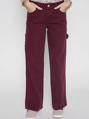 Pantalón Baggy Lola Burdeo Familyshop