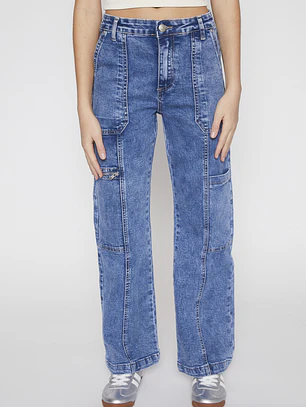 Jeans Procesado Lola Azul Familyshop