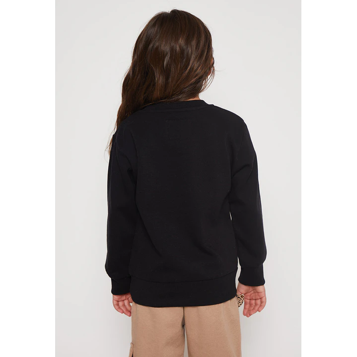 Polerón Oso Niña Negro Familyshop 2