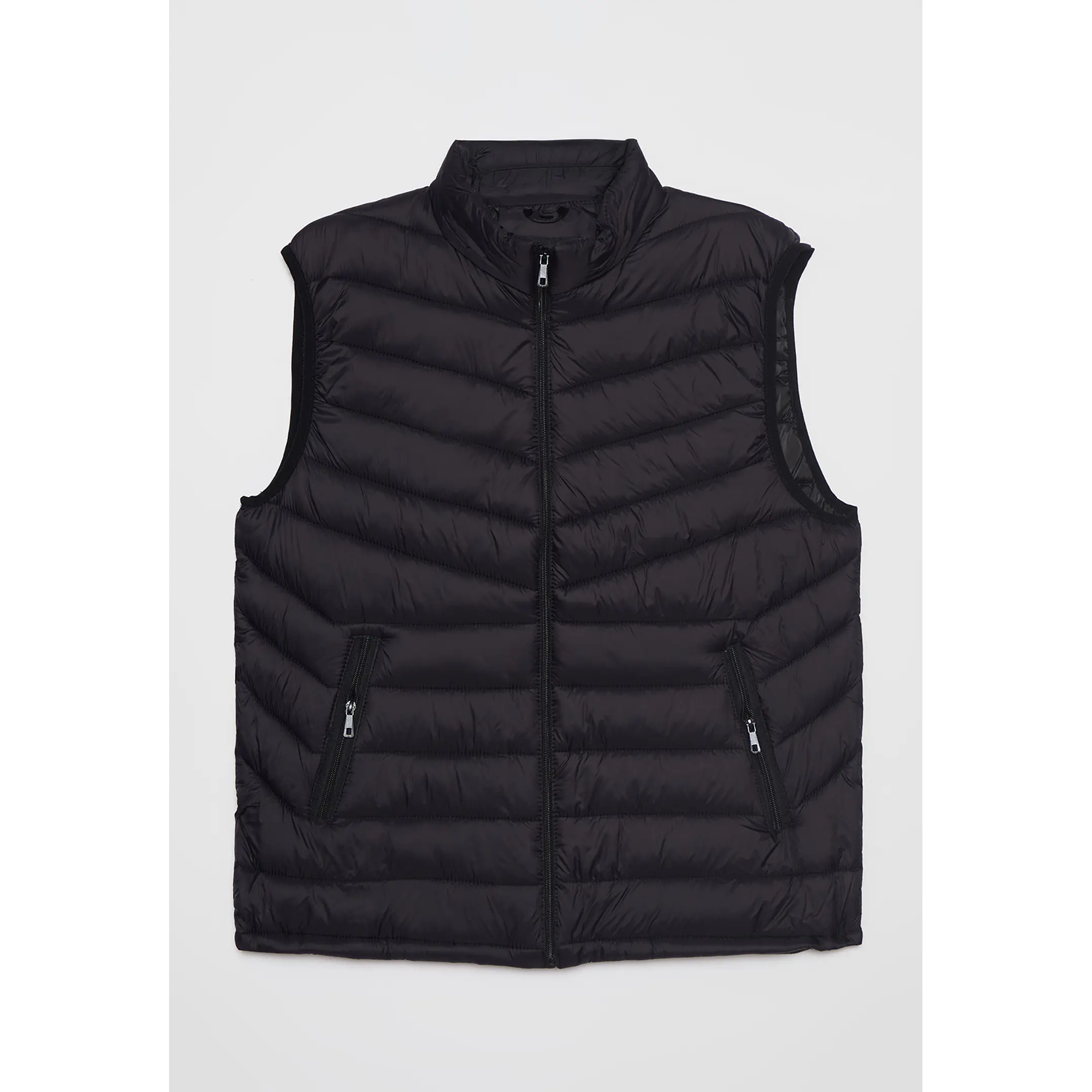 Parka Basic Sin Manga Hombre Negro Familyshop 1