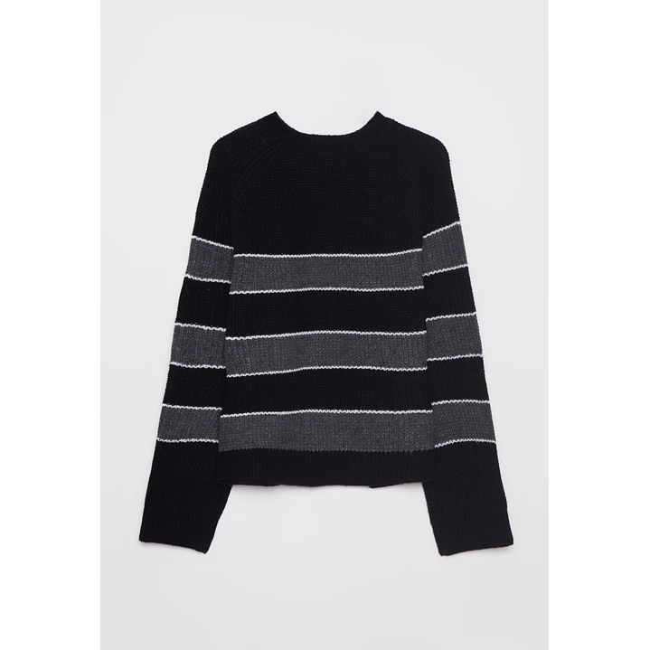Sweater Franja Mujer Negro Familyshop 1