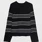 Sweater Franja Mujer Negro Familyshop - Miniatura 1