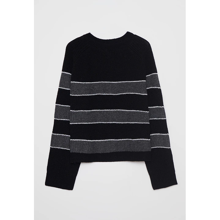 Sweater Franja Mujer Negro Familyshop 2
