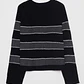 Sweater Franja Mujer Negro Familyshop - Miniatura 2