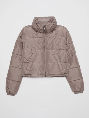 Parka Puffa Mujer Beige Familyshop
