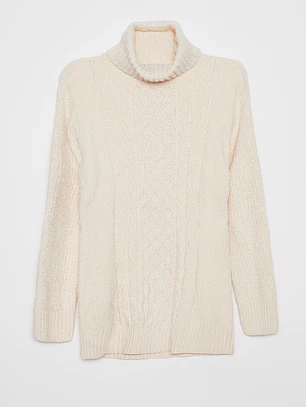 Sweater Chenille Mujer Crudo Familyshop