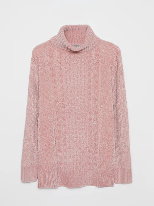 Sweater Chenille Mujer Rosado Familyshop