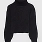 Sweater Canutón Cuello Mujer Negro Familyshop - Miniatura 1