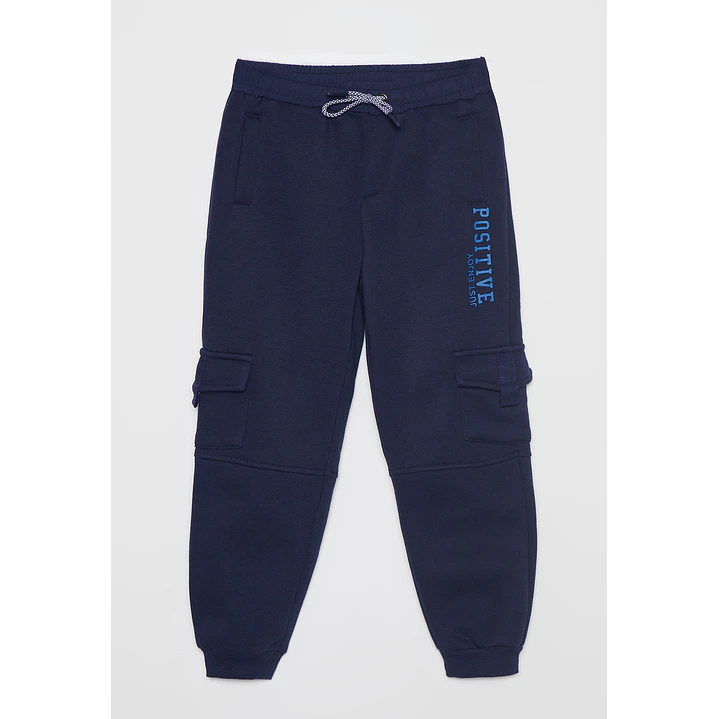 Pantalón Buzo Cargo Niño Azul Familyshop 1
