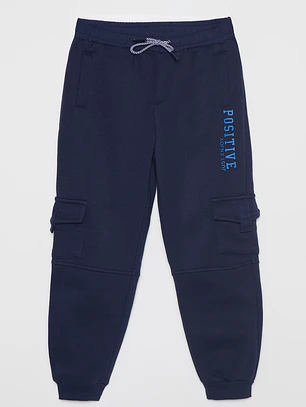 Pantalón Buzo Cargo Niño Azul Familyshop