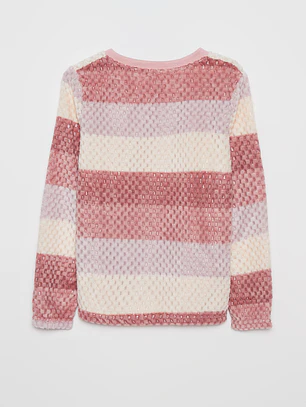Pijama Waffle Mujer Rojo Familyshop