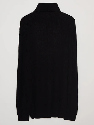 Sweater Cuello Alto Hombre Negro Familyshop