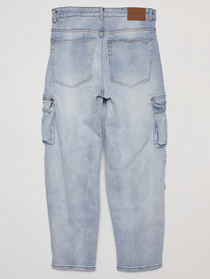 Jeans Cargo Hombre Azul Familyshop
