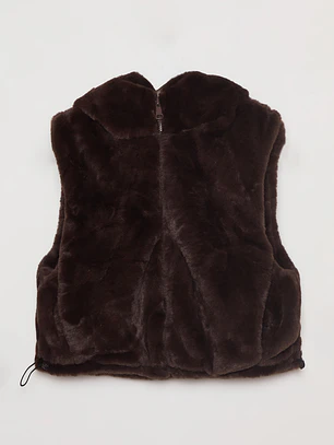 Chaqueta Piel Mujer Café Familyshop