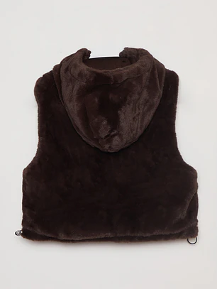Chaqueta Piel Mujer Café Familyshop