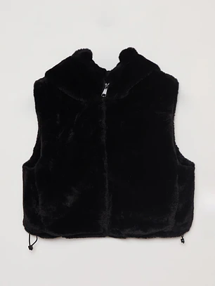 Chaqueta Piel Mujer Negro Familyshop