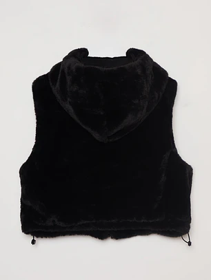 Chaqueta Piel Mujer Negro Familyshop