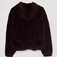Chaqueta Piel Gorro Mujer Burdeo Familyshop - Miniatura 2