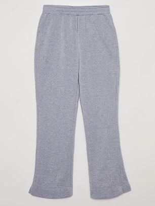 Pantalón Buzo Basic Mujer Gris Familyshop