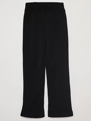 Pantalón Buzo Recto Basic Mujer Negro Familyshop
