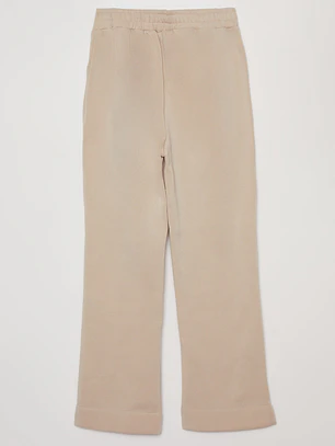 Pantalón Buzo Basic Recto Mujer Beige Familyshop