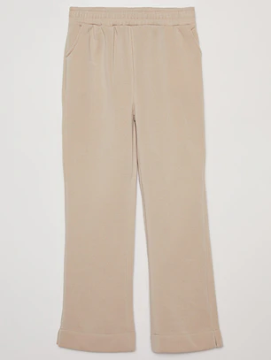 Pantalón Buzo Basic Recto Mujer Beige Familyshop