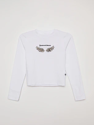 Polera Parche Lola Blanco Familyshop