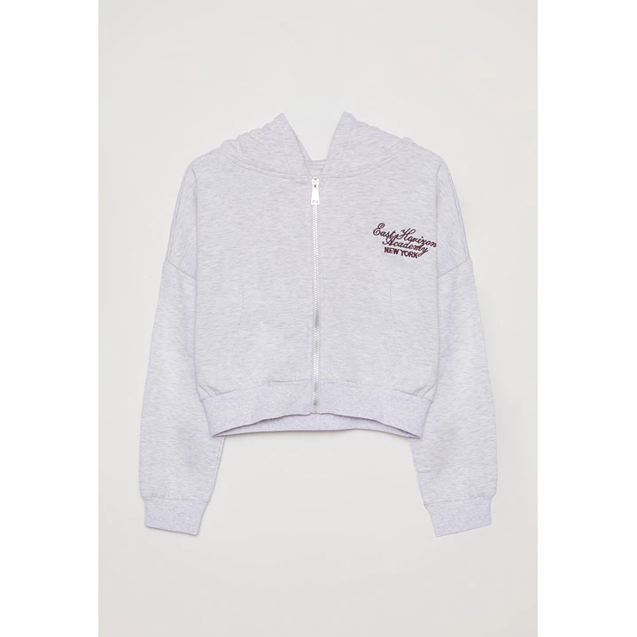 Polerón Bordado Lola Gris Familyshop 1