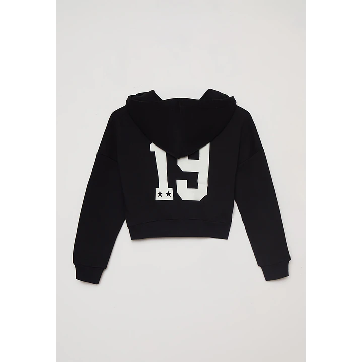 Polerón Bordado Varsity Lola Negro Familyshop 2