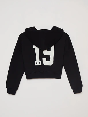 Polerón Bordado Varsity Lola Negro Familyshop