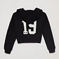 Polerón Bordado Varsity Lola Negro Familyshop - Miniatura 2