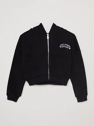 Polerón Bordado Varsity Lola Negro Familyshop