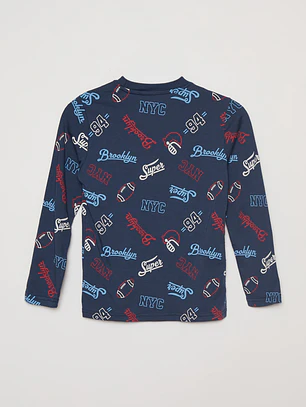 Polera College Niño Azul Familyshop