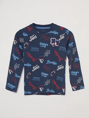 Polera College Niño Azul Familyshop