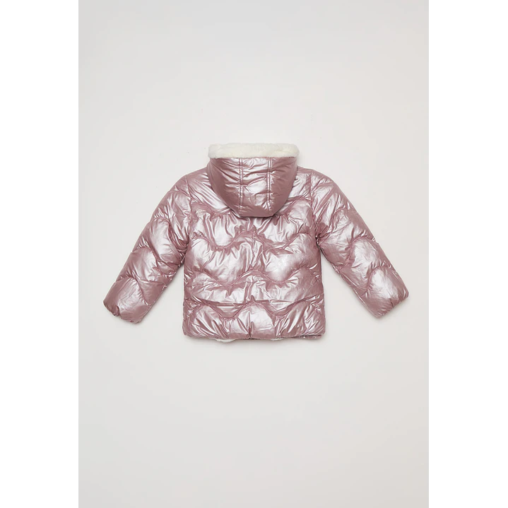 Parka Metalizada Niña Rosado Familyshop 2