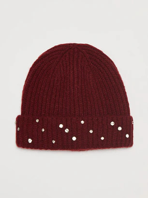 Gorro Brillo Mujer Burdeo Familyshop