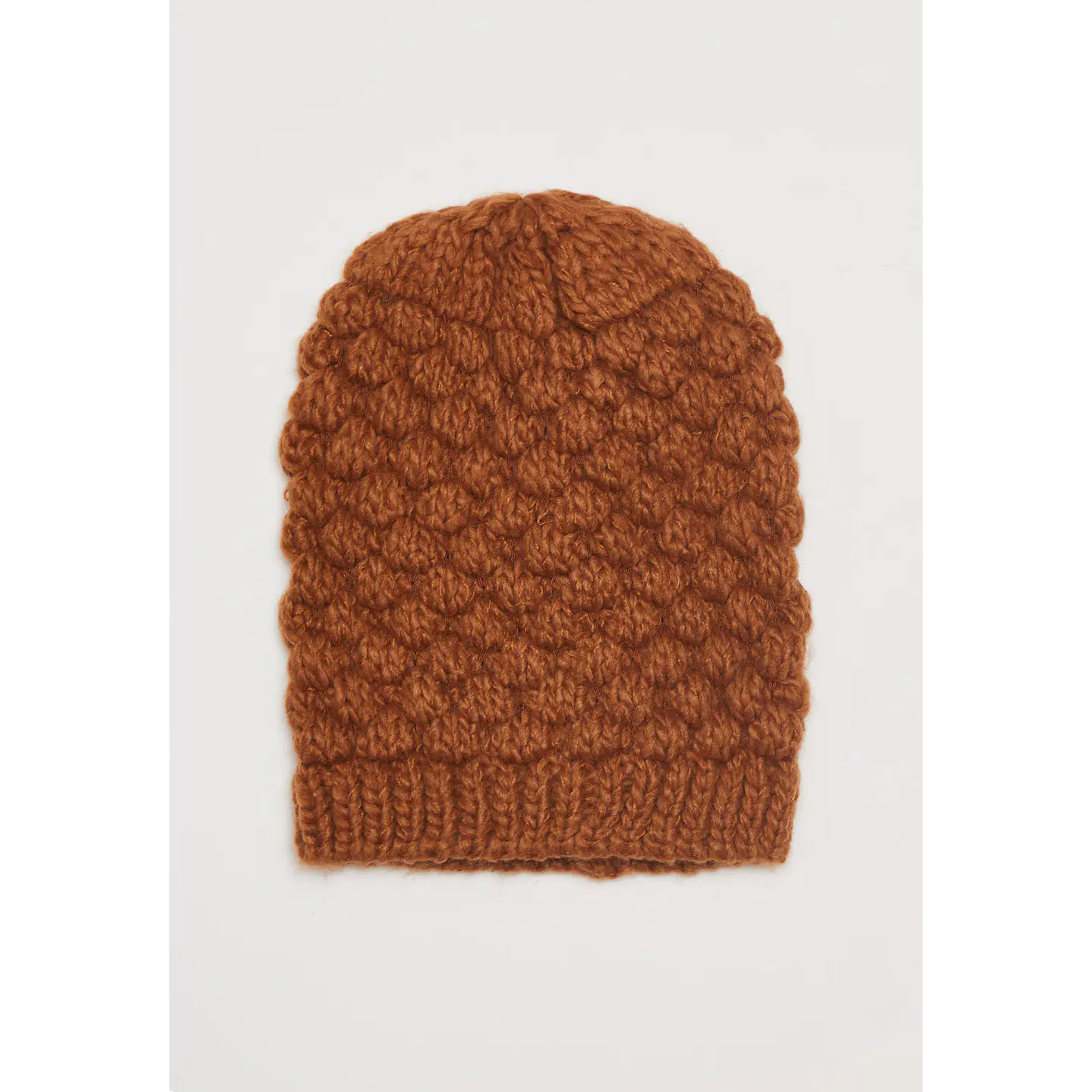 Gorro Textura Mujer Café Familyshop 1
